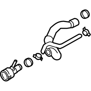Volkswagen Rabbit Coolant Reservoir Hose - 1K0-122-157-EN