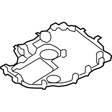 Volkswagen Eos Oil Pan Baffle - 06J-103-138-F