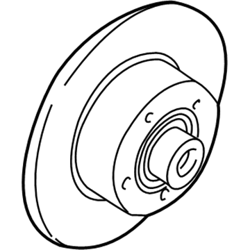 Volkswagen Brake Rotor - 8D0-615-601-A