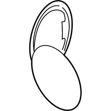 Volkswagen Fuel Door - 1J6-809-857-E-GRU