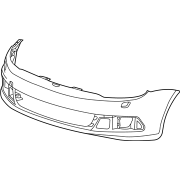 Volkswagen Eos Bumper Cover - 1Q0-807-217-G-GRU