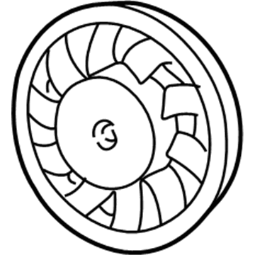 Volkswagen Radiator fan - 441-959-465