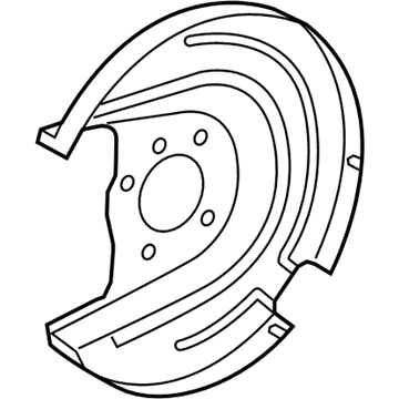 Volkswagen e-Golf Brake Dust Shields - 5Q0-615-612-M