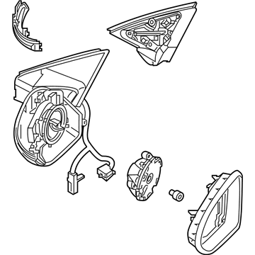 Volkswagen Car Mirror - 17A-857-507-AK-9B9