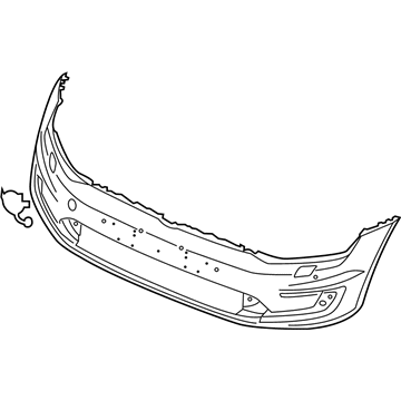 Volkswagen e-Golf Bumper Cover - 5GE-807-217-CL-GRU