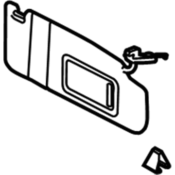 Volkswagen Jetta Sun Visor - 5C6-857-552-A-3H8