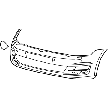 Volkswagen Golf SportWagen Bumper Cover - 5GM-807-217-BP-GRU