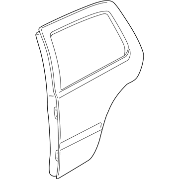 Volkswagen Jetta Door Moldings - 1J4-853-754-B-GRU
