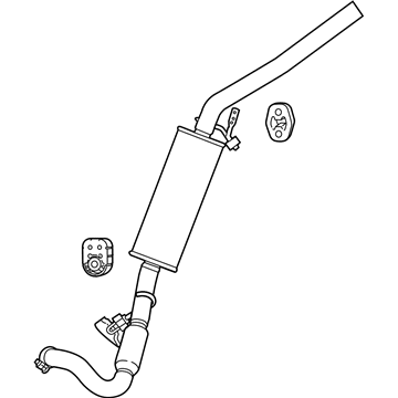 Volkswagen Routan Exhaust Pipe - 7B0-253-091-J