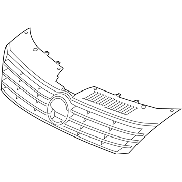 Volkswagen CC Grille - 3C8-853-651-AA-RYP