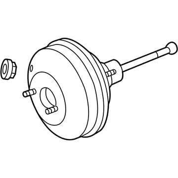 Volkswagen 1K1-614-106-A Brake Booster 1K1-614-106-A Volkswagen Brake Booster Illustration 1 of 1