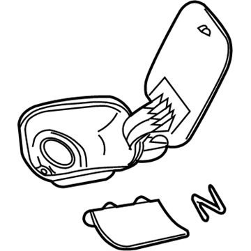 Volkswagen Beetle Fuel Door - 1C0-809-857-M-GRU
