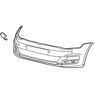 Volkswagen Golf Bumper Cover - 5GM-807-217-AF-GRU
