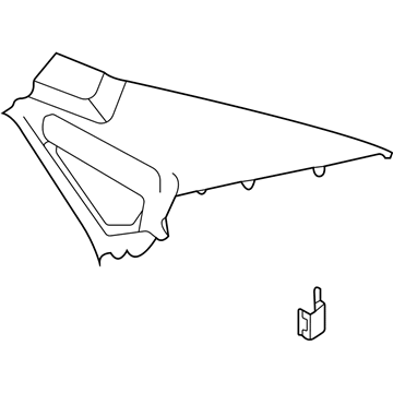 Volkswagen 561-867-287-G-Y20 Quarter Glass Trim Volkswagen 561-867-287-G-Y20 Quarter Glass Trim
