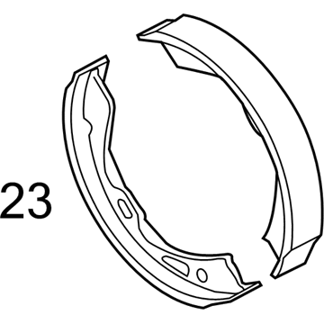 Volkswagen Parking Brake Shoes - 9Y0-698-533-D
