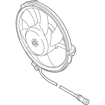 Volkswagen Passat Radiator fan - 8D0-959-455-C