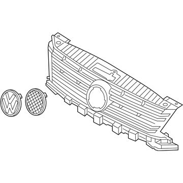 Volkswagen Tiguan Limited Grille - 5N0-853-651-J-9B9