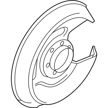Volkswagen Brake Dust Shields - 8E0-615-612-E