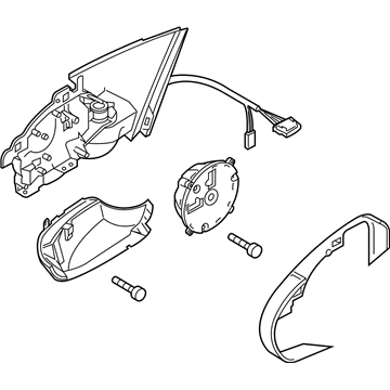 Volkswagen Car Mirror - 561-857-508-BD-9B9