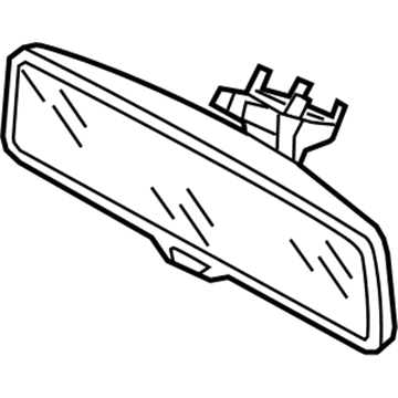 Volkswagen Golf SportWagen Car Mirror - 5N0-857-511-PZI