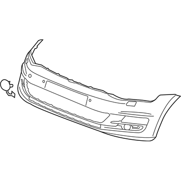 Volkswagen Golf Bumper Cover - 5GM-807-217-H-GRU