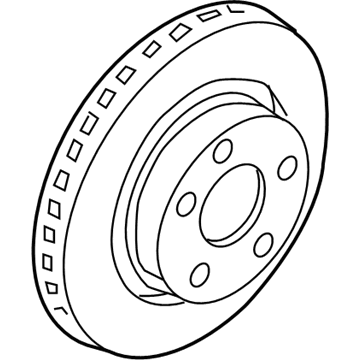 Volkswagen Passat Brake Rotor - 8E0-615-301-Q