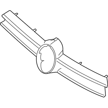 Volkswagen 1J0-853-653-C-GRU Grille 1J0-853-653-C-GRU Volkswagen Grille Illustration 1 of 1