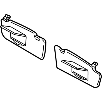 Volkswagen Beetle Sun Visor - 3B0-857-551-S-2F4