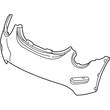 Volkswagen Beetle Bumper Cover - 1C0-807-221-L-GRU
