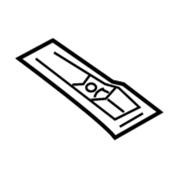Volkswagen 1J0-817-117-A Reinforcement 1J0-817-117-A Volkswagen Reinforcement Illustration 1 of 1