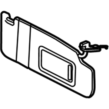 Volkswagen CC Sun Visor - 1K0-857-551-AH-2F4