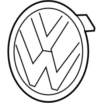 Volkswagen Emblem - 7P6-853-601-D-FOD