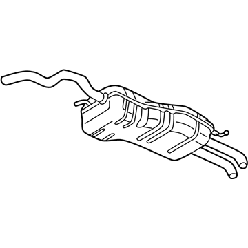 Volkswagen Jetta Exhaust Pipe - 1J5-253-609-R
