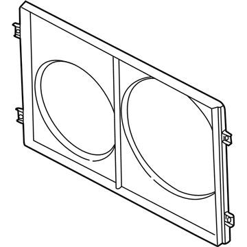 Volkswagen Fan Shroud - 1C0-121-207-C