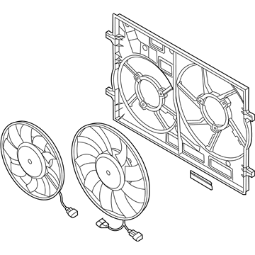 Volkswagen 5WA-121-203-T Fan Assembly Volkswagen 5WA-121-203-T Fan Assembly