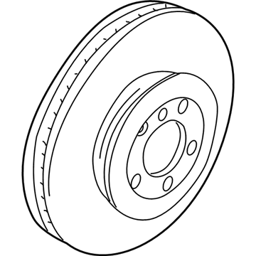 Volkswagen Brake Rotor - 7M3-615-301