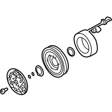 Volkswagen A/C Compressor Clutch - 4B0-260-811