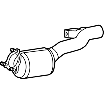 Volkswagen 7P0-253-209-G Exhaust Pipe Volkswagen 7P0-253-209-G Exhaust Pipe
