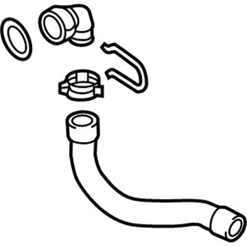 Volkswagen Eos Coolant Reservoir Hose - 1K0-122-051-GL
