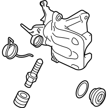 Volkswagen Rabbit Brake Caliper Repair Kit - 1K0-615-424-M