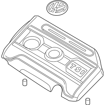 Volkswagen Beetle Engine Cover - 06J-103-925-BG
