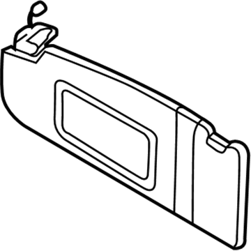 Volkswagen Beetle Sun Visor - 1Y0-857-552-P-2J6
