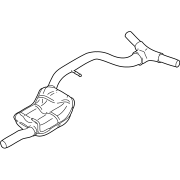 Volkswagen CC Exhaust Pipe - 3C0-253-409-AL