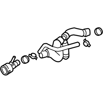 Volkswagen Rabbit Cooling Hose - 1K0-122-073-FE