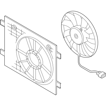 Volkswagen ID. Buzz Cooling Fan Assembly - 1EA-121-203-C