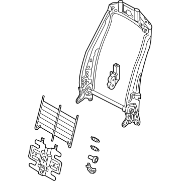 Volkswagen 5QM-881-045-D Seat Back Frame 5QM-881-045-D Volkswagen Seat Back Frame Illustration 1 of 1
