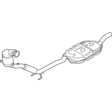 Volkswagen Tiguan Exhaust Pipe - 5QN-254-500-Q