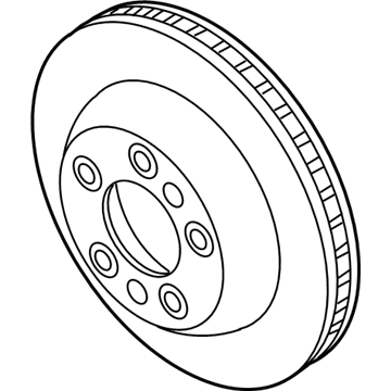 Volkswagen Touareg Brake Rotor - 7L8-615-601-E