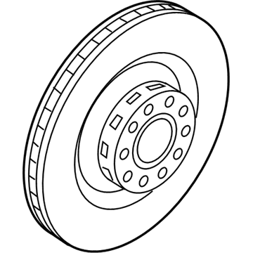 Volkswagen Phaeton Brake Rotor - 4E0-615-601-K