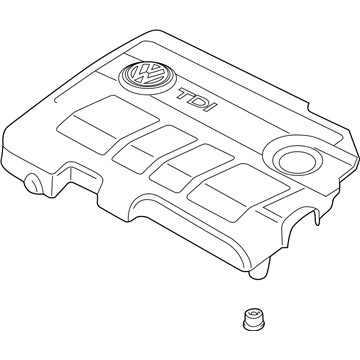 Volkswagen Passat Engine Cover - 03L-103-925-R